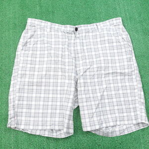 BOB TIMBERLAKE 100% COTTON BLUE WHITE PLAID SHORTS MENS SIZE 42